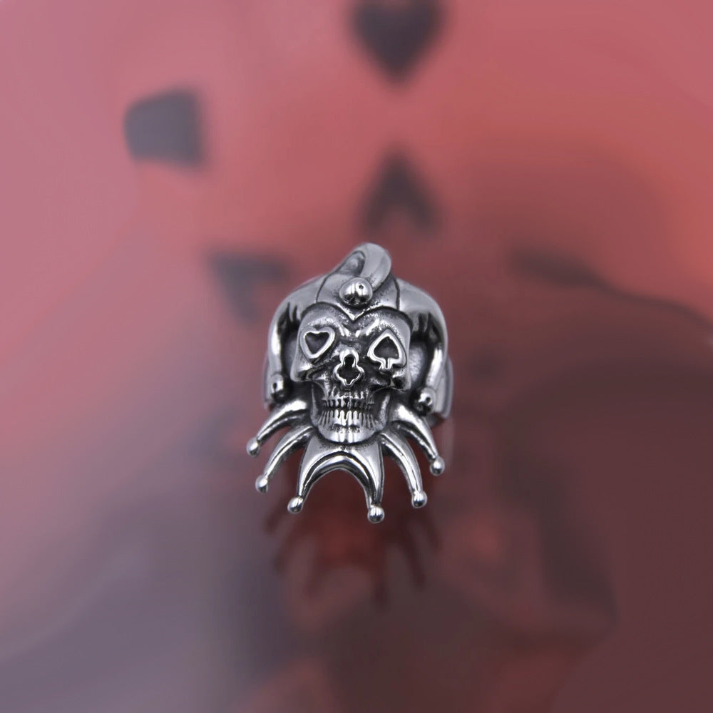 Wholesale  HIPPOP Street Rock Love Banner Poker Teddy Bear Rabbit Clown Spider Ring